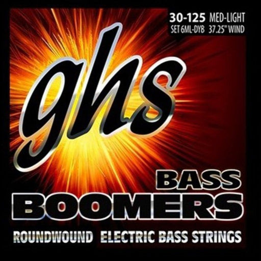 GHS | 6ML - DYB | Bass Boomers | Bass 6 - String | Roundwound | Medium Light 30 - 125 (751169) - Gsus4
