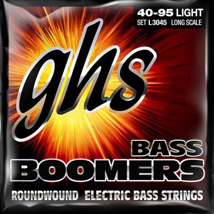 GHS | L3045 | Bass Boomers | Bass 4 - String | Roundwound | Light 40 - 95 LongScale (751160) - Gsus4