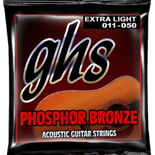GHS | S315 | Acoustic Guitar Strings | Phosphor Bronze | Extra Light 11 - 50 (751255) - Gsus4