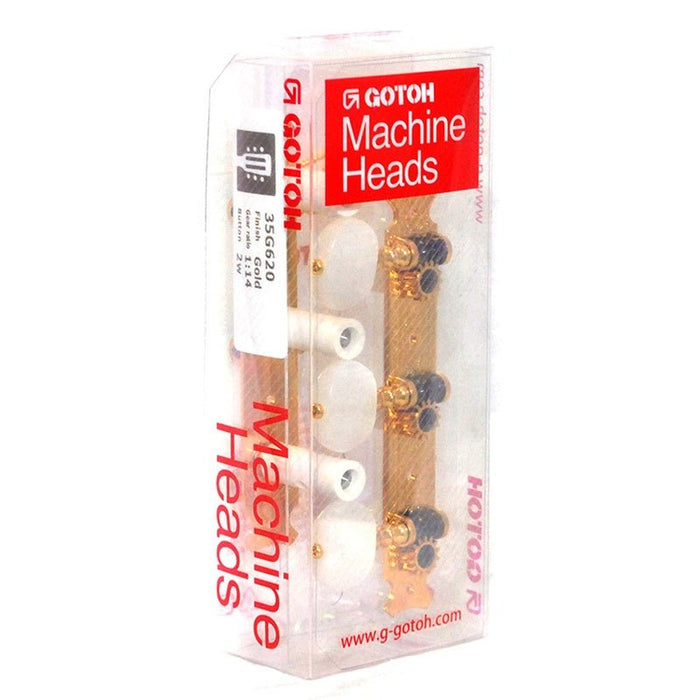 Gotoh 35G620 Classical Guitar Tuning Machines on Decorative Plate in Gold Finish (3+3) (A35G620) - Gsus4