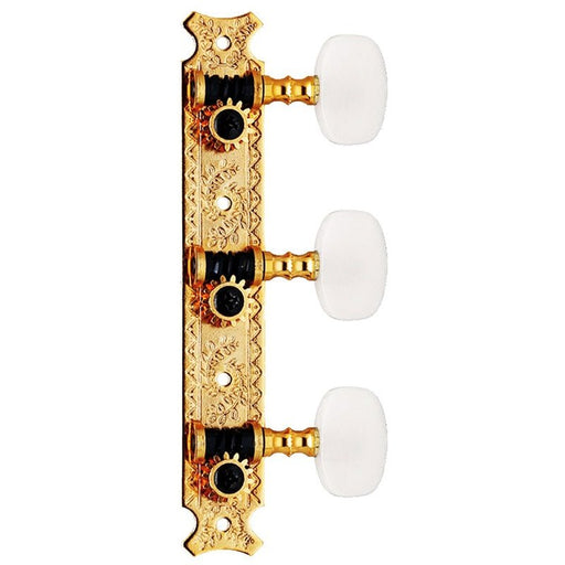 Gotoh 35G620 Classical Guitar Tuning Machines on Decorative Plate in Gold Finish (3+3) (A35G620) - Gsus4