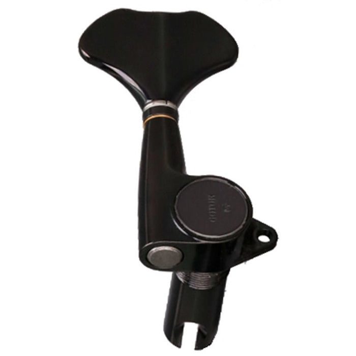 Gotoh GB707 Series Electric Bass Guitar Tuning Machines in Black Chrome Finish (2+2) (AGB70B) - Gsus4