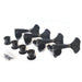 Gotoh GB707 Series Electric Bass Guitar Tuning Machines in Black Chrome Finish (4-inline) (AGB70LB) - Gsus4