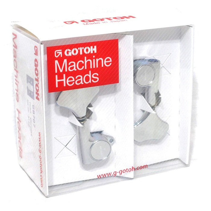Gotoh GB707 Series Electric Bass Guitar Tuning Machines in Chrome Finish (2+2) (AGB70C) - Gsus4