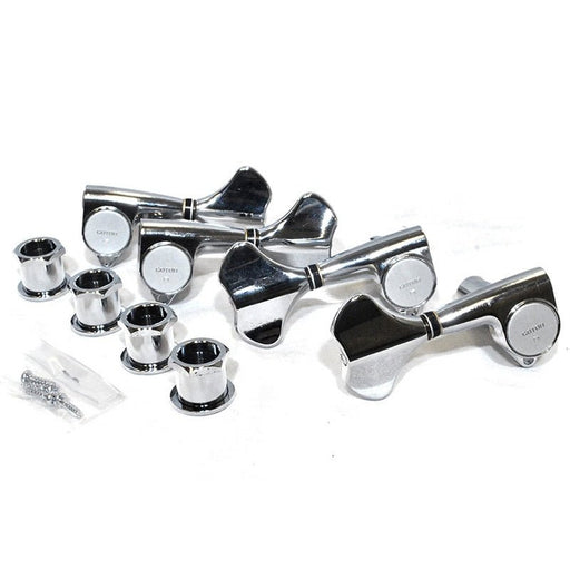 Gotoh GB707 Series Electric Bass Guitar Tuning Machines in Chrome Finish (4-inline) (AGB70LC) - Gsus4