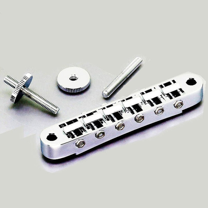 Gotoh GE103B Tune-O-Matic Electric Guitar Bridge (Nashville) in Chrome Finish (AGE103BC) - Gsus4