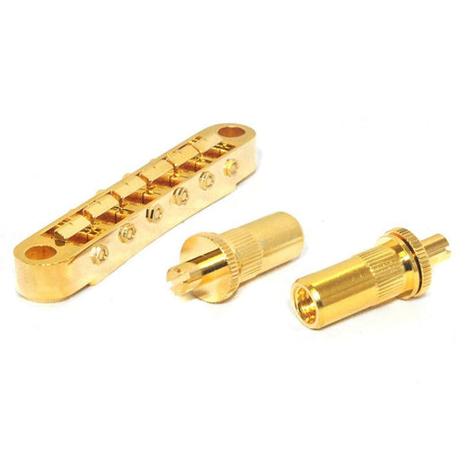 Gotoh GE103BT Tune-O-Matic Electric Guitar Bridge (Nashville) in Gold Finish (AGE103BTGG) - Gsus4