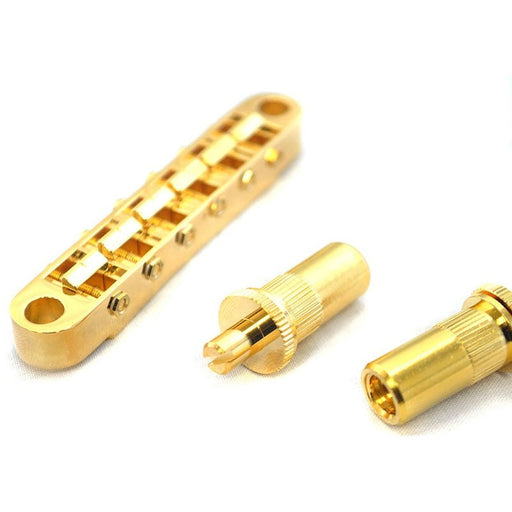 Gotoh GE103BT Tune-O-Matic Electric Guitar Bridge (Nashville) in Gold Finish (AGE103BTGG) - Gsus4