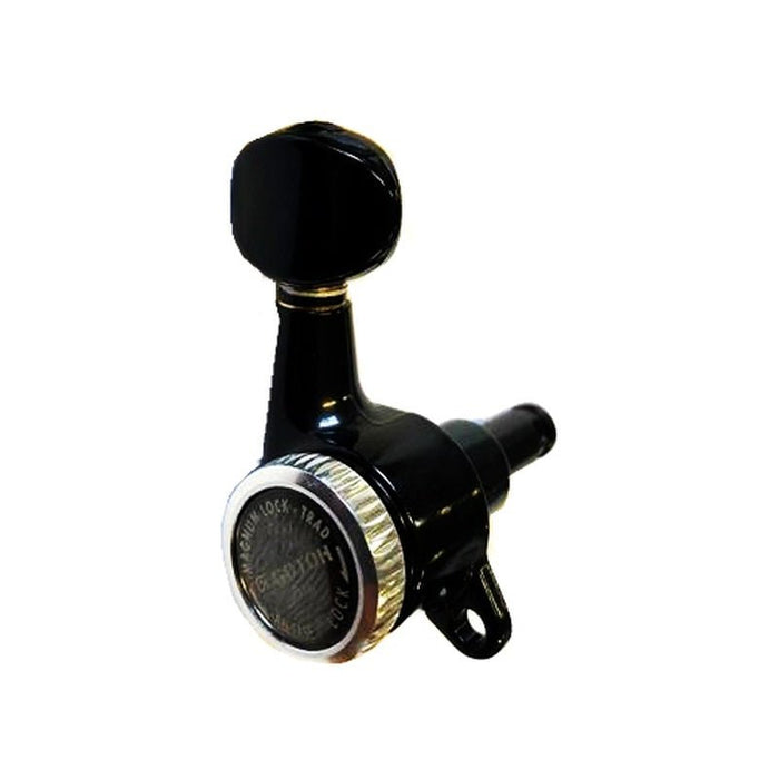 Gotoh Magnum Lock Traditional Series Electric Guitar Tuning Machines in Black Finish (6-inline) (ASG381MGT05L6B) - Gsus4