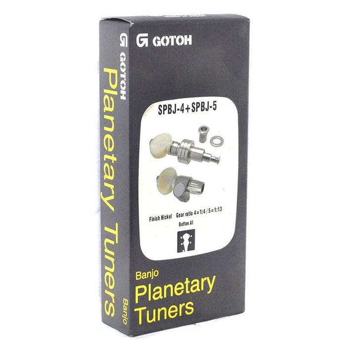 Gotoh Planetary Banjo Tuning Machines in Nickel Finish (5-String) (ABJ3S45N) - Gsus4