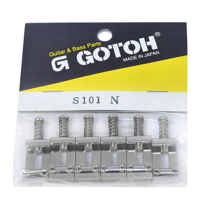 Gotoh S101 Series Bent-steel 11.3mm Electric Guitar Saddles in a Nickel finish (Set of 6) (AS101N) - Gsus4