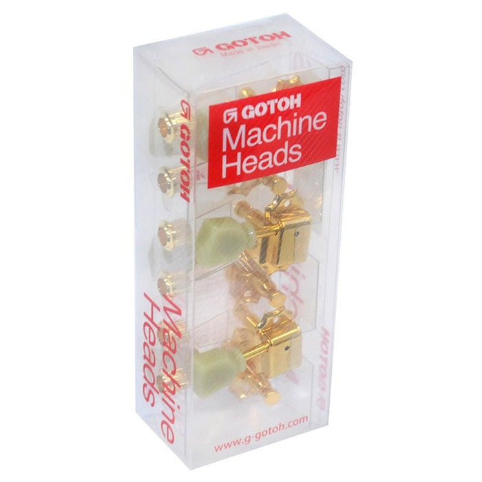 Gotoh SD90 Series Acoustic/Electric Tuning Machines in Gold Finish (3+3) (ASD90SLGG) - Gsus4