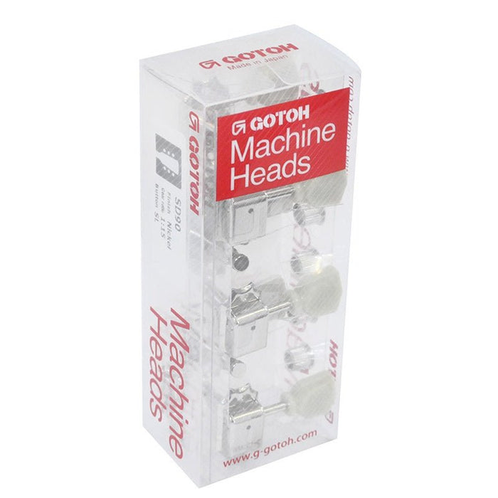 Gotoh SD90 Series Acoustic/Electric Tuning Machines in Nickel Finish (3+3) (ASD90SLN) - Gsus4