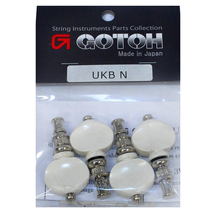 Gotoh UKB Series Ukulele Tuning Machines in Nickel Finish (Set of 4) (AUKBN) - Gsus4