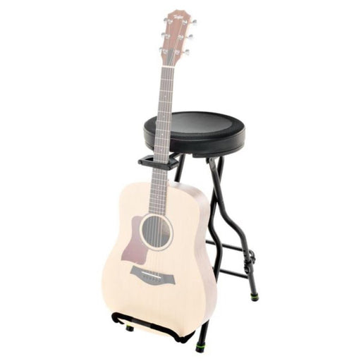 Gravity | FGSEAT1 | 3 - in - 1 Musician Stool Seat | w/ Built - In Guitar Stand (GRA - GFGSEAT1) - Gsus4