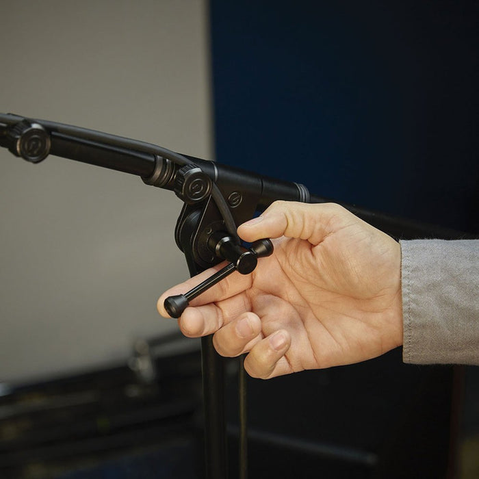 Gravity | GTMS4332B | Touring Series | Tripod Mic Stand | w/ Ext Boom & T - BAR (GRA - GTMS4332B) - Gsus4