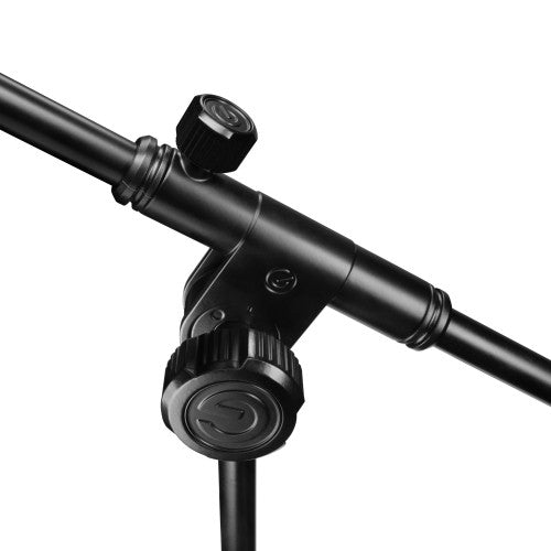 Gravity | TMS2222 | Touring Series | Short Microphone Stand | w/ Round Base & 2 - Point Adjustment Telescoping Boom (GRA - GTMS2222) - Gsus4