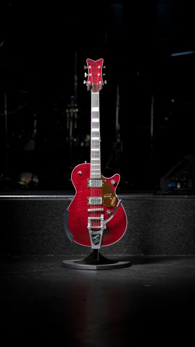 Gretsch | G6134TFM - NH | Nigel Hendroff Penguin Ebony FB | Dark Cherry Metallic Flame | Pre - Loved (Droff-Penguin) - Gsus4