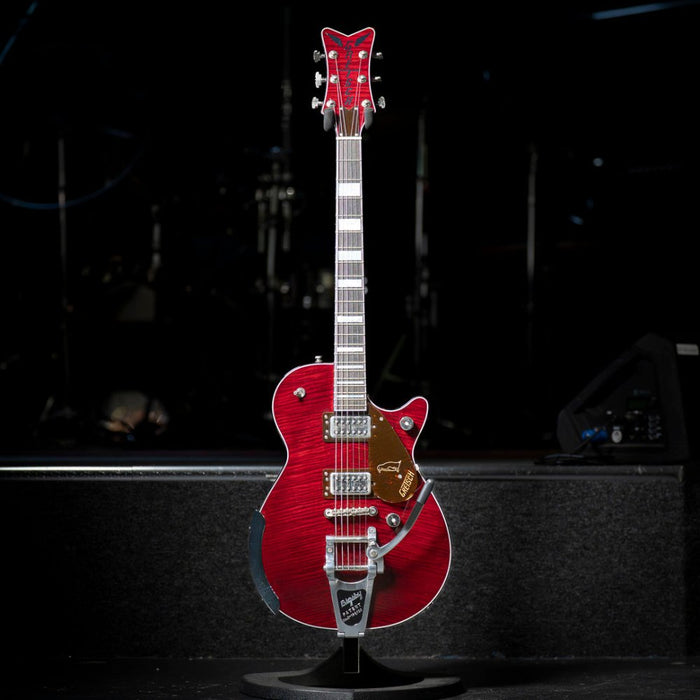 Gretsch | G6134TFM - NH | Nigel Hendroff Penguin Ebony FB | Dark Cherry Metallic Flame | Pre - Loved (Droff-Penguin) - Gsus4