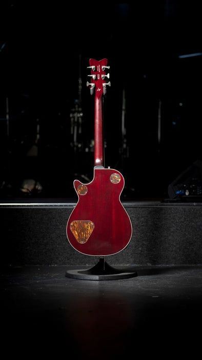 Gretsch | G6134TFM - NH | Nigel Hendroff Penguin Ebony FB | Dark Cherry Metallic Flame | Pre - Loved (Droff-Penguin) - Gsus4