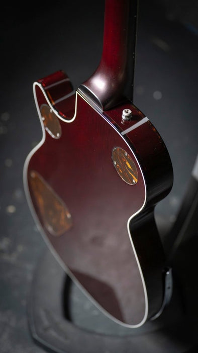 Gretsch | G6134TFM - NH | Nigel Hendroff Penguin Ebony FB | Dark Cherry Metallic Flame | Pre - Loved (Droff-Penguin) - Gsus4