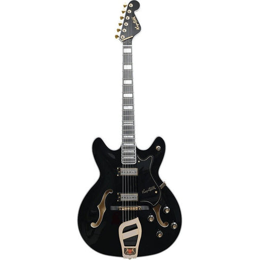 Hagstrom 67' Viking II Semi-Hollow Guitar in Black Gloss (HSVIK67BLK) - Gsus4
