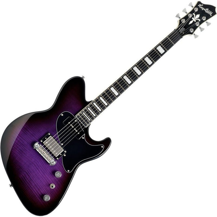 Hagstrom Adina Electric Guitar in Purple Burst Gloss (HSADINAPRB) - Gsus4