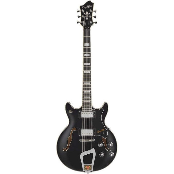 Hagstrom Alvar Semi-Hollow Guitar in Black Gloss (HSALVBLK) - Gsus4