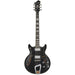 Hagstrom Alvar Semi-Hollow Guitar in Black Gloss (HSALVBLK) - Gsus4