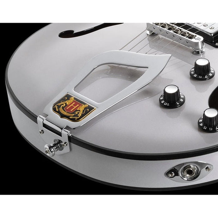 Hagstrom Alvar Semi-Hollow Guitar in Swedish Frost (HSALVSFT) - Gsus4