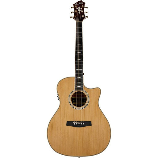 Hagstrom Elfdalia II Series Grand Auditorium AC/EL Guitar with Cutaway in Natural (HSELGRA2CE) - Gsus4