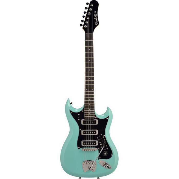 Hagstrom H-III Retroscape Guitar in Aged Sky Blue (HSHIIIABE) - Gsus4
