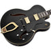 Hagstrom HJ500 Hollow Body Guitar in Black Gloss (HSHJ500BLK) - Gsus4