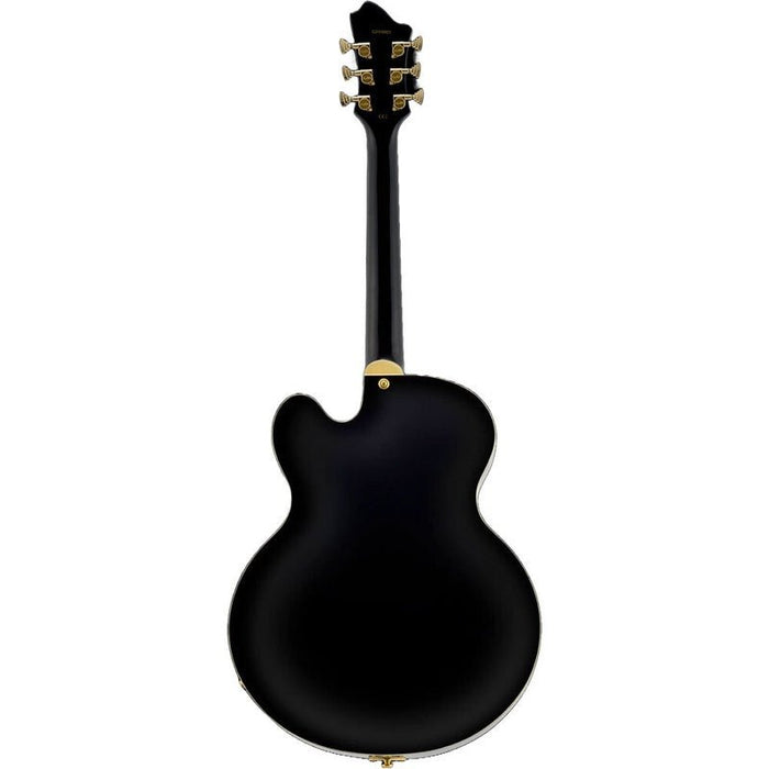 Hagstrom HJ500 Hollow Body Guitar in Black Gloss (HSHJ500BLK) - Gsus4