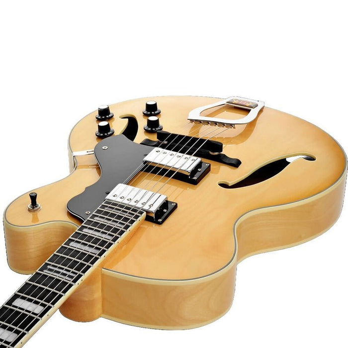 Hagstrom HJ500 Hollow Body Guitar in Natural Gloss (HSHJ500NAT) - Gsus4