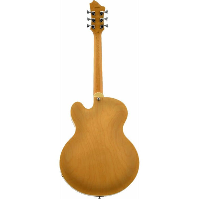 Hagstrom HJ500 Hollow Body Guitar in Natural Gloss (HSHJ500NAT) - Gsus4