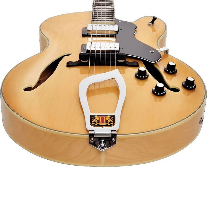 Hagstrom HJ500 Hollow Body Guitar in Natural Gloss (HSHJ500NAT) - Gsus4