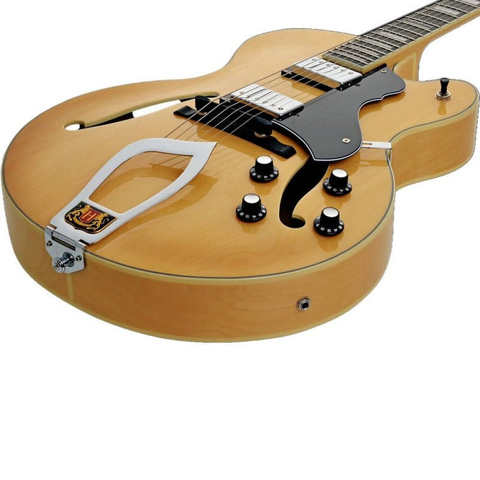 Hagstrom HJ500 Hollow Body Guitar in Natural Gloss (HSHJ500NAT) - Gsus4