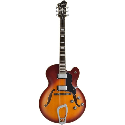 Hagstrom HJ800 Hollow Body Guitar in Vintage Sunburst (HSHJ800VSB) - Gsus4