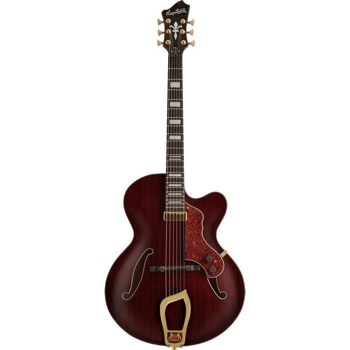 Hagstrom HL550 Hollow Body Guitar in Natural Mahogany Gloss (HSHL550NMG) - Gsus4