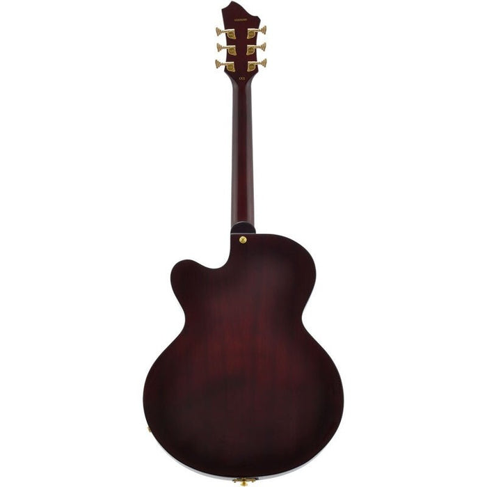 Hagstrom HL550 Hollow Body Guitar in Natural Mahogany Gloss (HSHL550NMG) - Gsus4