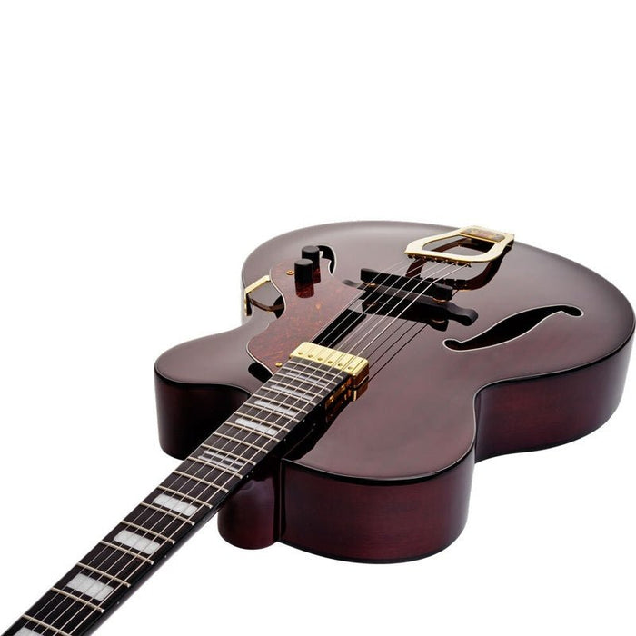 Hagstrom HL550 Hollow Body Guitar in Natural Mahogany Gloss (HSHL550NMG) - Gsus4
