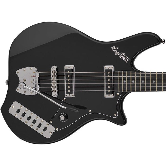 Hagstrom Impala Retroscape Guitar in Black Gloss (HSIMPBLK) - Gsus4