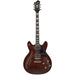 Hagstrom "Justin York" Super Viking Semi-Hollow Guitar in Trans Brown (HSBRJ) - Gsus4