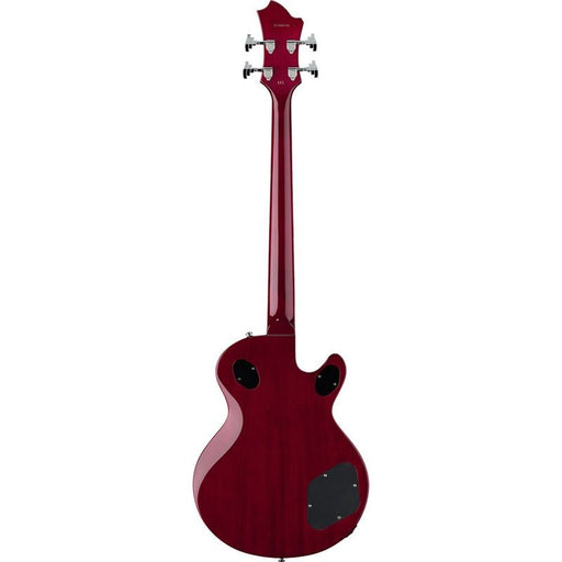 Hagstrom Left Hand Swede Bass Guitar in Wild Cherry Transparent Gloss (HSSWEBLWCT) - Gsus4