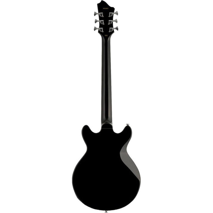 Hagstrom Megin Electric Guitar in Black Gloss (HSMEGINBLK) - Gsus4
