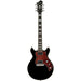 Hagstrom Megin Electric Guitar in Black Gloss (HSMEGINBLK) - Gsus4
