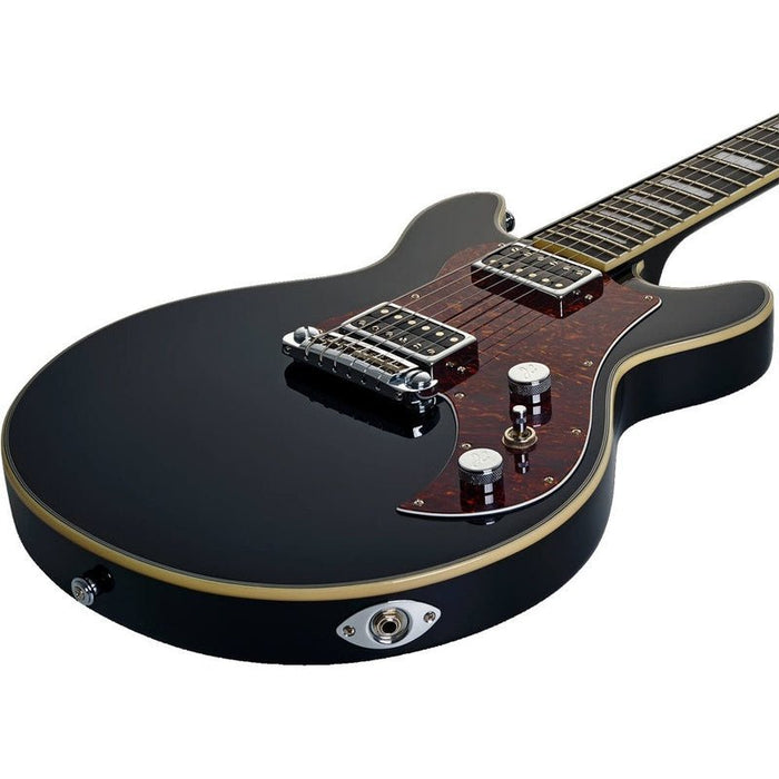 Hagstrom Megin Electric Guitar in Black Gloss (HSMEGINBLK) - Gsus4