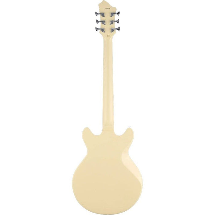 Hagstrom Megin Electric Guitar in Creme Gloss (HSMEGINCRE) - Gsus4