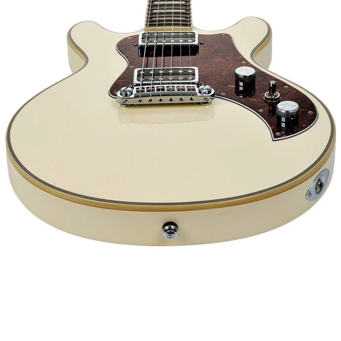 Hagstrom Megin Electric Guitar in Creme Gloss (HSMEGINCRE) - Gsus4